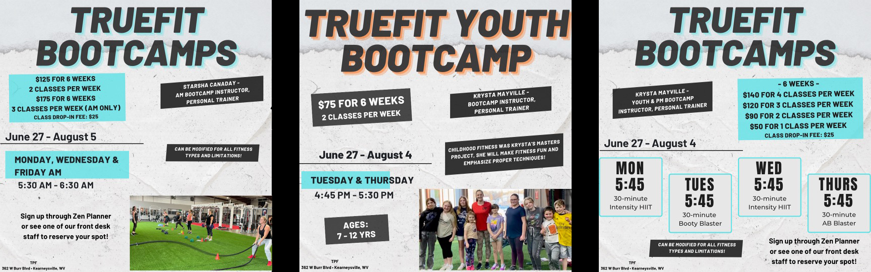 Adult and Kids Bootcamp classes