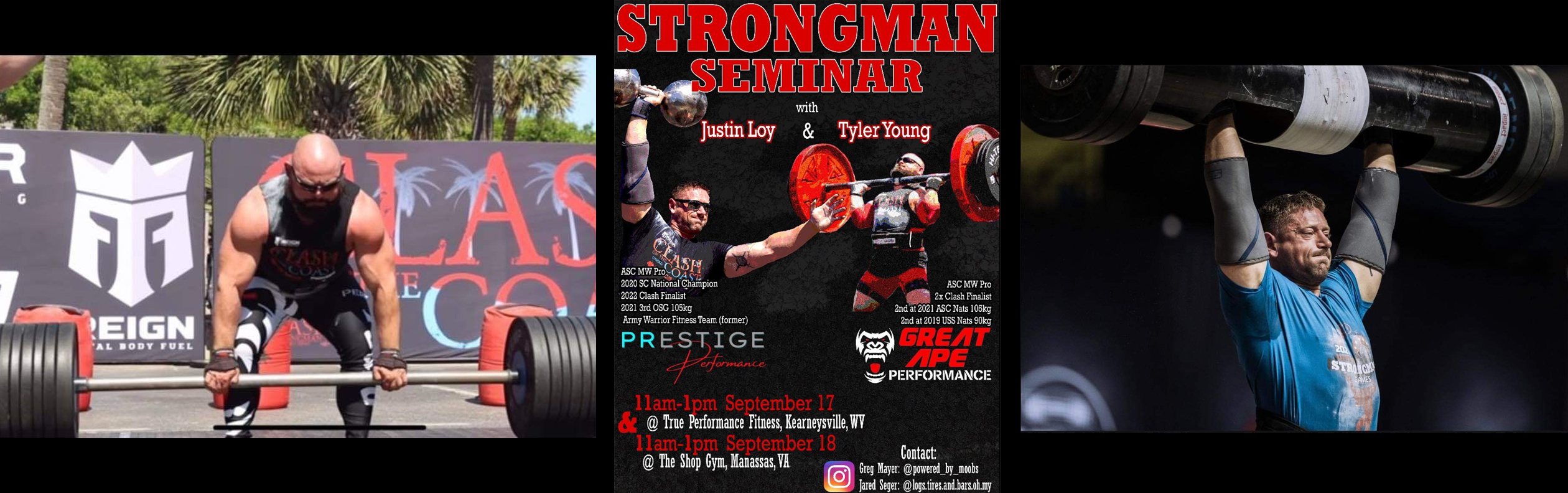 Strongman Seminar, taught by Justin Loy and Tyler Young